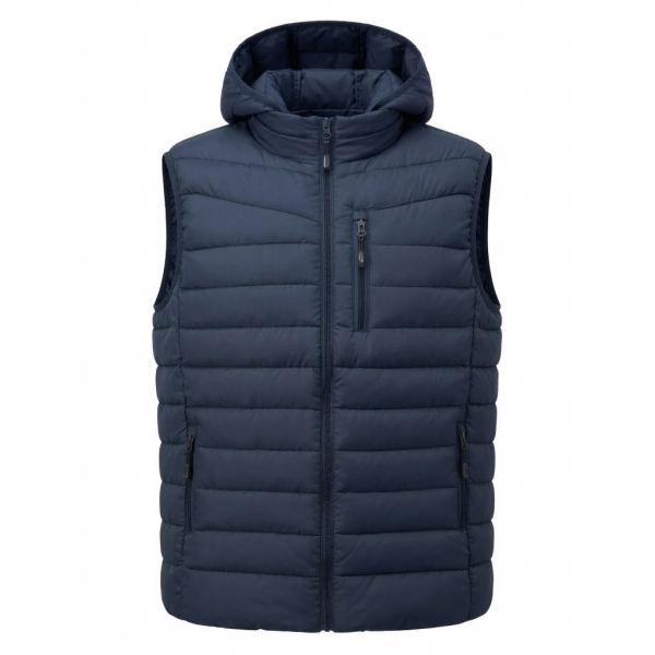 0207-22 синя чоловіча жилетка (синтепон, з капюшоном, 5од, розміри на бірках, 5XL. 6XL. 7XL. 8XL. 9XL, відповідають баталу:2XL. 3XL. 4XL. 5XL. 6XL) Жилетка