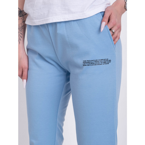 1105-21 БЛАКИТНІ спортивні штани жіночі (4 од розміри: S.M.L.XL)