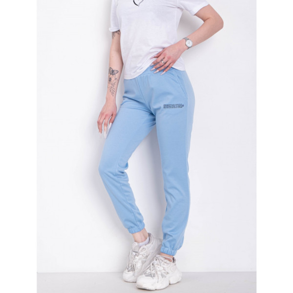 1105-21 БЛАКИТНІ спортивні штани жіночі (4 од розміри: S.M.L.XL)