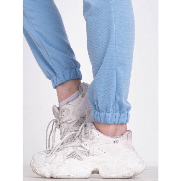 1105-21 БЛАКИТНІ спортивні штани жіночі (4 од розміри: S.M.L.XL)