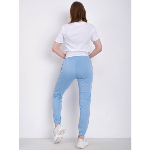 1105-21 БЛАКИТНІ спортивні штани жіночі (4 од розміри: S.M.L.XL)