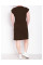 3201-91 коричнева жіноча туніка (5'TH AVENUE, турецька двонитка, 3 од. розміри батал: 54. 56. 58)
