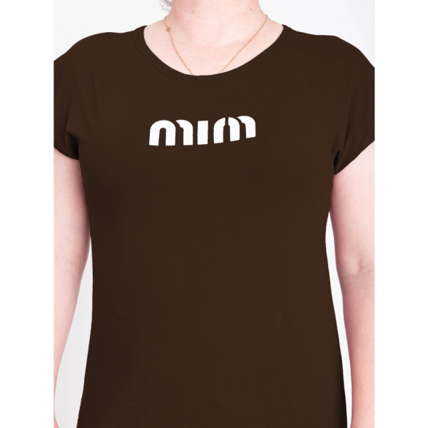 3201-91 коричнева жіноча туніка (5'TH AVENUE, турецька двонитка, 3 од. розміри батал: 54. 56. 58)