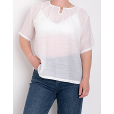 0205-10 * біла жіноча футболка (коттон 65%, поліестер 35%, 8 од. розміри батал: XL-4XL, повторюються) видача наступного дня