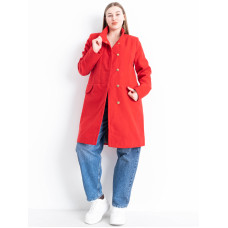 90082-4 червоне жіноче драпове пальто (3 од. розміри норма: 44. 46. 48)