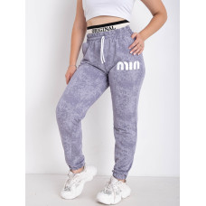 0122-60 світло-сірі жіночі спортивні штани (5'TH AVENUE, турецька двонитка, з гумкою, 4 од. розміри напівбатал: 50. 52. 54. 56)