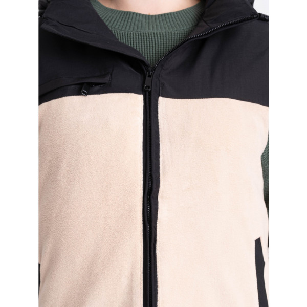 2305-3 бежева жіноча жилетка (синтепон, 5 од. розміри напівбатал: L. XL. 2XL. 3XL. 4XL)