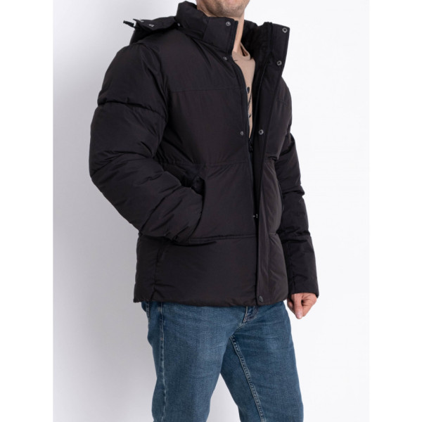 0020-1 чорна чоловіча тепла куртка (5 од., розміри норма: M. L. XL. 2XL. 3XL)