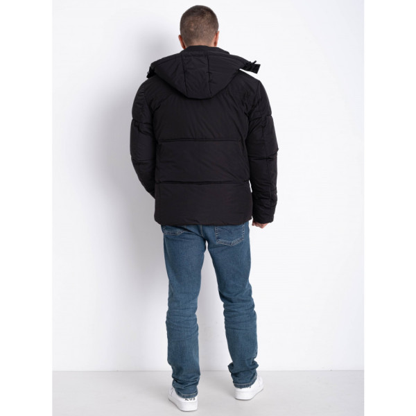 0020-1 чорна чоловіча тепла куртка (5 од., розміри норма: M. L. XL. 2XL. 3XL)