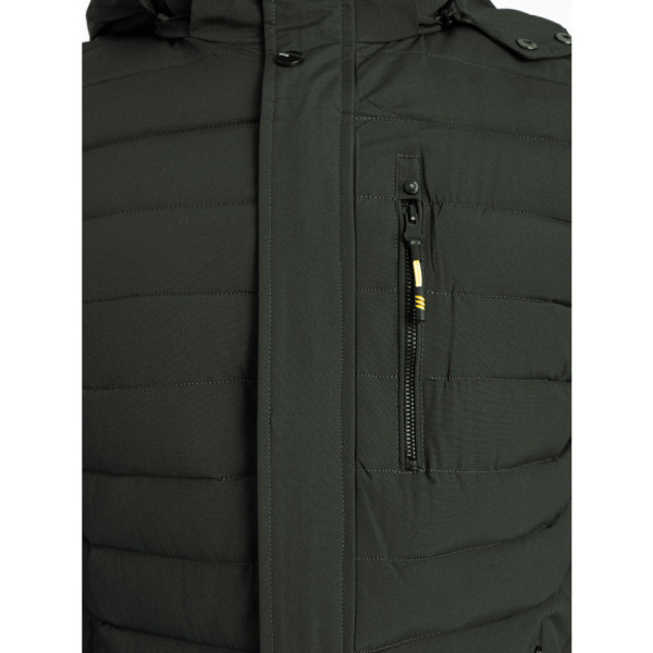 0001-7 темно-зелена чоловіча тепла куртка (5 од., розміри норма: 48. 50. 52. 54. 56)