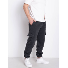 9997-6 сірі чоловічі спортивні штани (AOLONG. технітка на флісі, не кашлатиться, 5 од., розміри норма: XL. 2XL. 3XL. 4XL. 5XL)