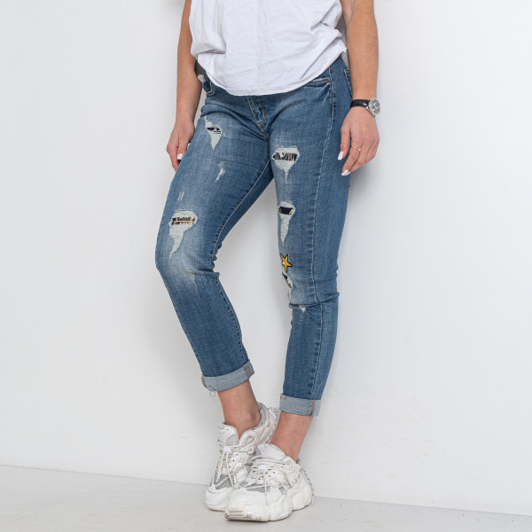 9354 сині жіночі джинси (6 од. розміри норма: 25. 26. 27. 28. 29. 30)