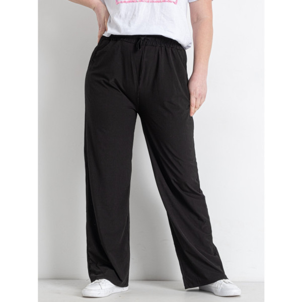 0105-1 * черные женские брюки клеш (рубчик, 4 ед. размеры на бирках: 5XL. 6XL. 7XL. 8XL, соответствует 2XL. 3XL. 4XL. 5XL) выдача на следующий день