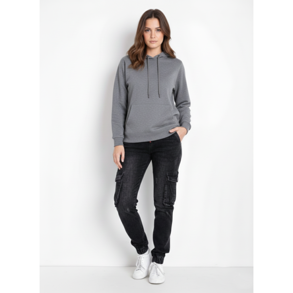 0438 темно-сірі жіночі джинси (VINGVGS. стейч, на манжеті, 8 од., розміри батал: 29, 30, 31, 32, 33, 34, 36, 38)