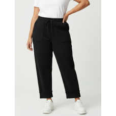 0030-1 чорні жіночі спортивні штани (5'TH AVENUE, турецька петля, 4 од. розміри напівбатал: 50. 52. 54, 56)