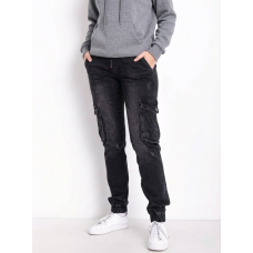 0438 темно-сірі жіночі джинси (VINGVGS. стейч, на манжеті, 8 од., розміри батал: 29, 30, 31, 32, 33, 34, 36, 38)