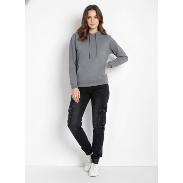 0438 темно-сірі жіночі джинси (VINGVGS. стейч, на манжеті, 8 од., розміри батал: 29, 30, 31, 32, 33, 34, 36, 38)