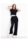 0572-1 ЧОРНИЙ костюм-двійка жіночий трикотажний (3 од. розміри: 42.44.46)