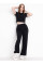 0572-1 ЧОРНИЙ костюм-двійка жіночий трикотажний (3 од. розміри: 42.44.46)
