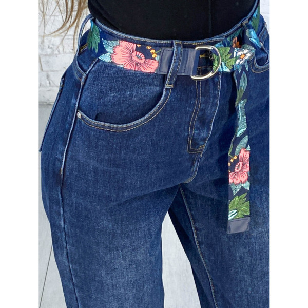 3312 # сині жіночі джинси MOM (KT.MOSS, стрейч-коттон, 6 од. розміри норма: 25. 26. 27. 28. 29. 30)