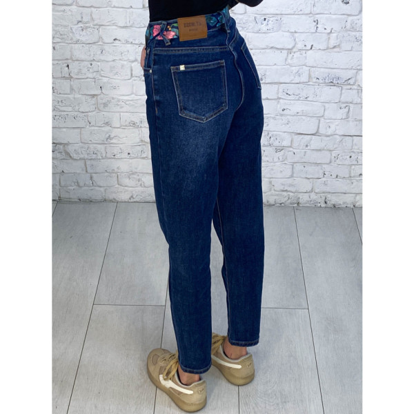 3312 # сині жіночі джинси MOM (KT.MOSS, стрейч-коттон, 6 од. розміри норма: 25. 26. 27. 28. 29. 30)