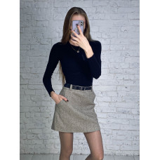 0958-2 бежеві жіноча спідниця (фетрова 3 од. розміри: S.M.L)