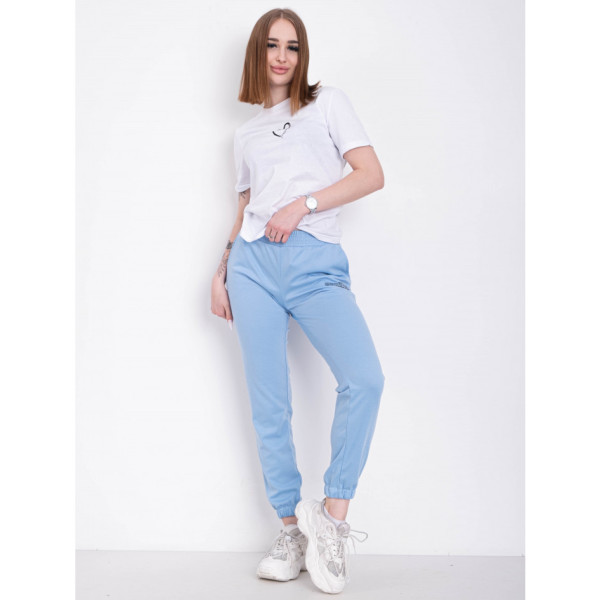 1105-21 БЛАКИТНІ спортивні штани жіночі (4 од розміри: S.M.L.XL)