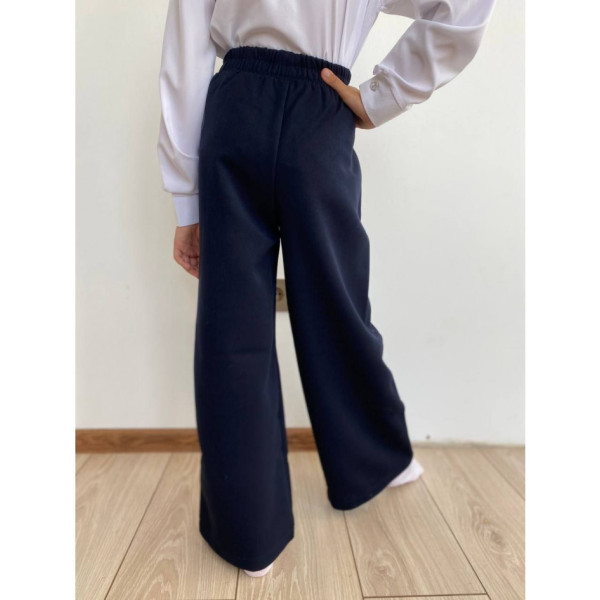 0129 * сині шкільні штани палаццо (тіар, 7 од. розміри: 116. 122. 128. 134. 140. 146. 152) видача наступного дня