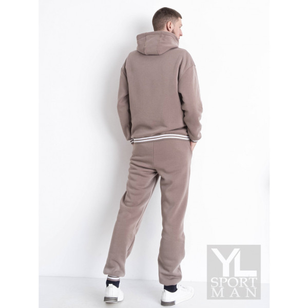 1002-133 мокко мужской спортивный костюм (YOLA, флис, 4 ед. размеры норма: M. L. XL. 2XL)
