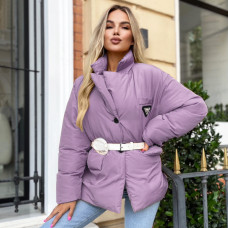 8020-24 один розмір М TREND Фіолетова куртка жіноча на синтепоні