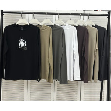 400559 * УТОЧНЮЙТЕ КОЛІР ПІД ЧАС ЗАМОВЛЕННЯ Чоловічий лонгслів (коттон, 4 од. розміри норма: M. L. XL. 2XL) видача наступного дня