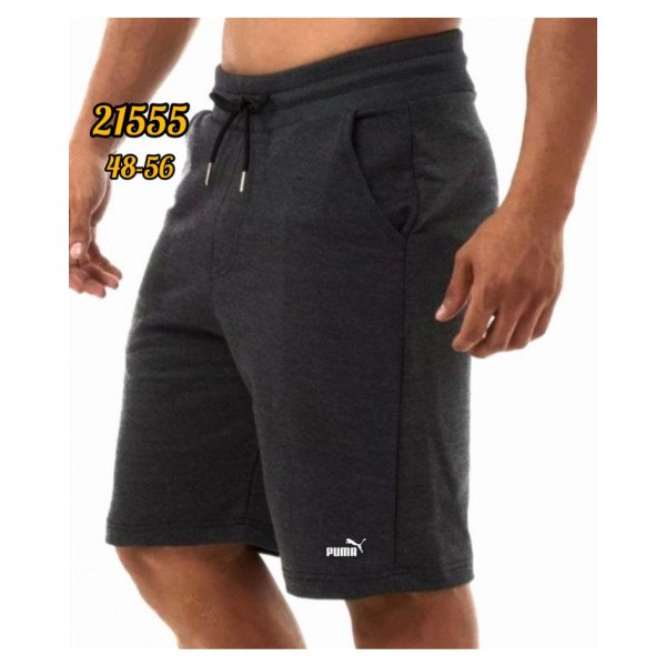 21555-36 * сірі чоловічі шорти (турецька двонитка, 5 од. розміри напівбатал: 48. 50. 52. 54. 56) видача наступного дня