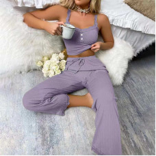 0011-24 * лавандовий жіночий домашній костюм (віскоза, 3 од. розміри напівбатал: L. XL. 2XL) видача наступного дня