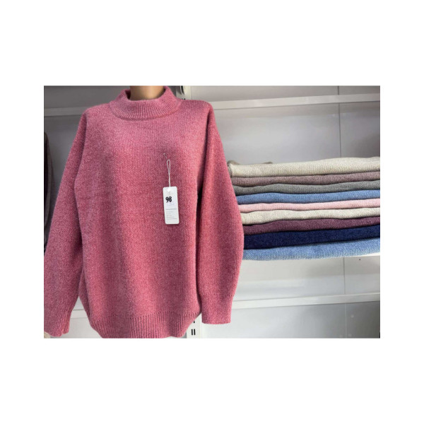 0098-5 мікс кольорів жіночий светр (5 од., розміри напівбатал: 48-52)