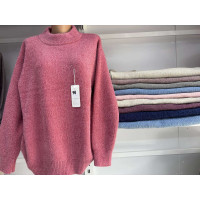 0098-5 мікс кольорів жіночий светр (5 од., розміри напівбатал: 48-52)