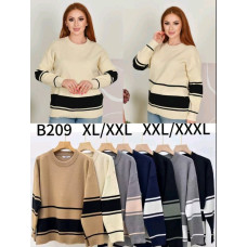 0209* мікс кольорів жіночий светр (10 од., розміри батал: XL-3XL) видача наступного дня