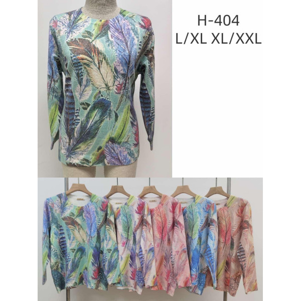 0404 мікс квітів жіночий светр (5 од., розміри напівбатал: L-XXL)