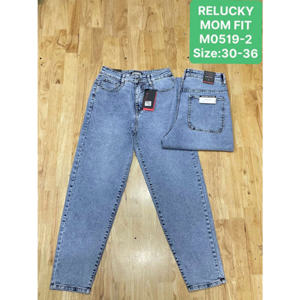 0519-2# блакитні жіночі джинси мом (Relucky, 6 од., розміри батал: 30-36) видача наступного дня