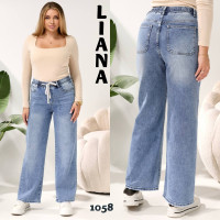 1058# блакитні жіночі джинси, стрейч-коттон (6 од., розміри батал: 30-36) видача наступного дня