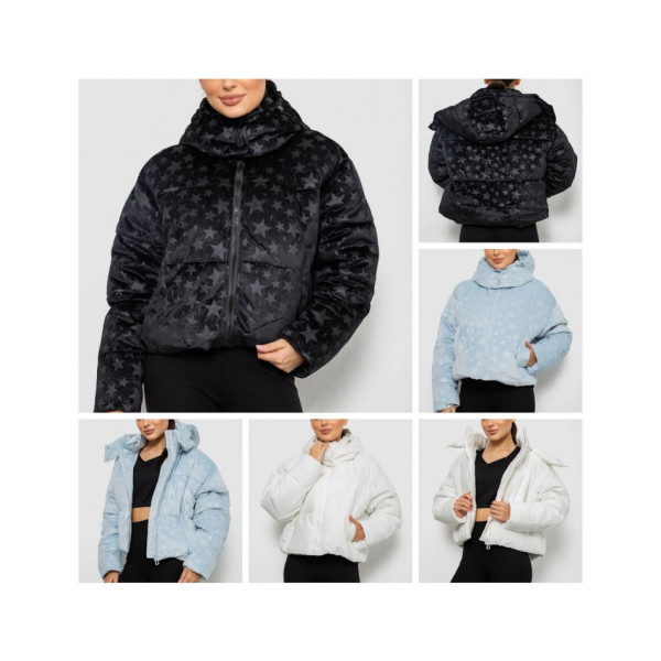 12061* вибір кольору жіноча куртка єврозима (4 од., розміри норма: 42-44-46-48) видача наступного дня