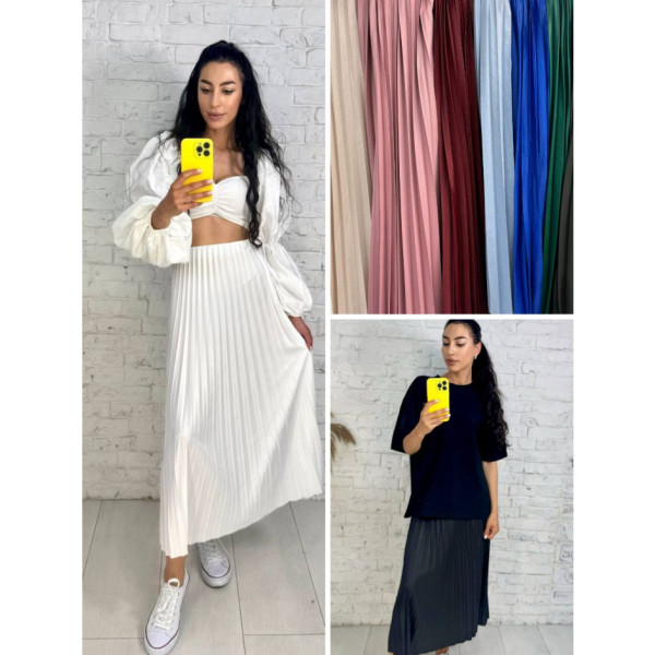 9099 * УТОЧНЮЙТЕ КОЛІР ПІД ЧАС ЗАМОВЛЕННЯ жіноча спідниця (3 од. універсальний розмір норма-напівбатал: S-ХL) видача наступного дня