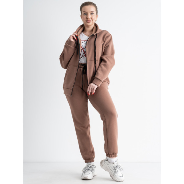 0638-2 МОККО жіночий спортивний костюм (5'TH AVENUE, фліс, турецька тринитка, 3 од. розміри батал: 50. 52. 54)