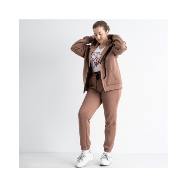 0638-2 МОККО жіночий спортивний костюм (5'TH AVENUE, фліс, турецька тринитка, 3 од. розміри батал: 50. 52. 54)