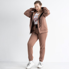 0638-2 МОККО жіночий спортивний костюм (5'TH AVENUE, фліс, турецька тринитка, 3 од. розміри батал: 50. 52. 54)