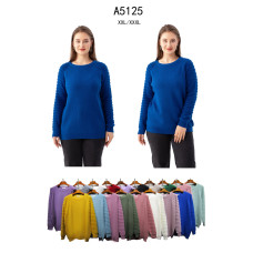 5125* мікс кольорів жіночий светр (Kiss me, 10 од., розміри батал: 2XL-3XL) видача наступного дня
