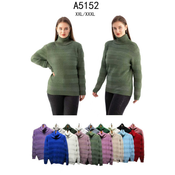 5152 * мікс квітів жіночий светр (10 од., розміри батал: 2xl-3xl) видача наступного дня