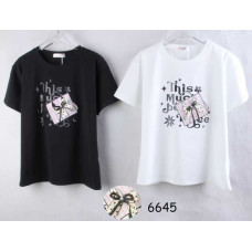 6645# мікс кольорів жіноча футболка (10 од., розміри норма: 44/46/48) видача наступного дня