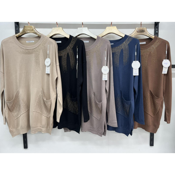 712705* мікс квітів жіночий кашеміровий светр (10 од., розміри батал: 54-56 універсальний) видача наступного дня