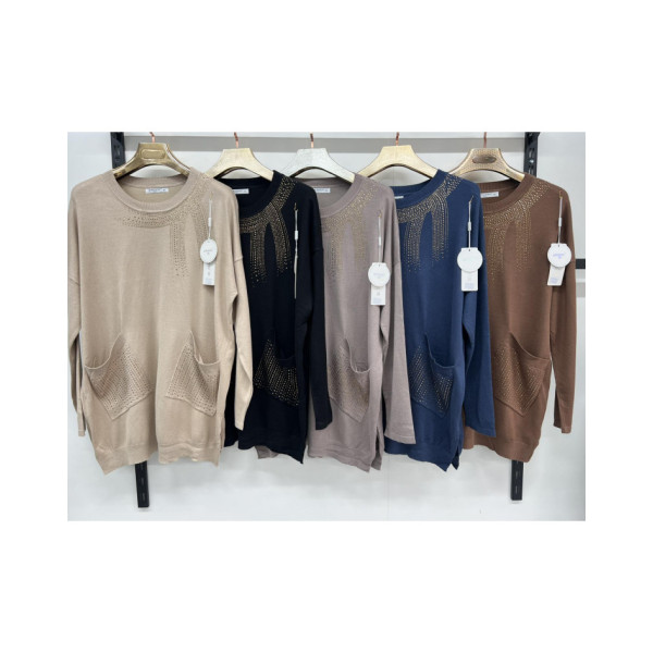 712705* мікс квітів жіночий кашеміровий светр (10 од., розміри батал: 54-56 універсальний) видача наступного дня