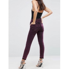 9637 фіолетові жіночі джинси (стрейчові, 6 од. розміри норма: 25. 26. 27. 28. 29. 30)